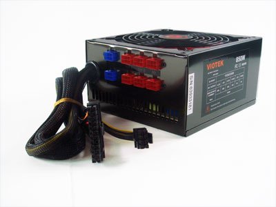 Viotek Power Supply VTK800BR 850W ATX 24Pin 6xSATA 2x6+2Pin PCI Express Modular