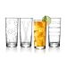 ARC Uptown Cut Crystal Coolers 15.25 oz Drinking glass, Set of 4