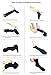 Fytto 1067 Ribbed Compression Socks for Professionals 15-20 mmHg - Graduated Medical Support for Flight, Travel, DVT and Edema - Medium, Black
