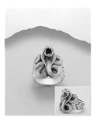 Snake Ring In 92.5 Sterling Silver