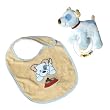 Puppy Rattle and Bib, Precious Puppy Rattle and Bib