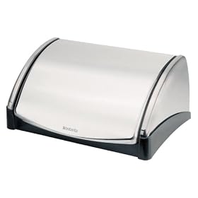 Brabantia 385186 Fingerprint Proof Lift Top Bread Bin, Brushed Stainless by Brabanita