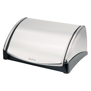 Brabantia 385186 Fingerprint Proof Lift Top Bread Bin, Brushed Stainless by Brabanita