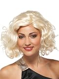 Short Blonde Wig Curly Wavy Costume Wig