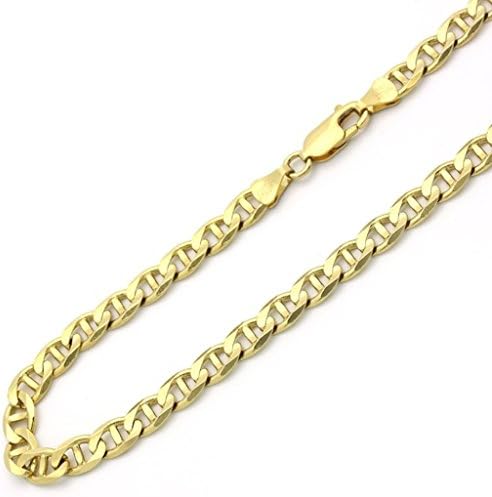 14 K Solid Yellow Gold Italy 4 mm Gucci Mariner Chain Necklace,24â€
