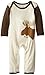 Touched by Nature Unisex-baby Organic Moose Romper