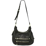LINEA PELLE Dylan Shoulder/ Messenger Bag in Black