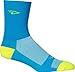 DeFeet Aireator Hi Top Sock: Blue/Yellow; LG