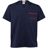 MLB Atlanta Braves Navy Blue Scrub Top- (X-Large)