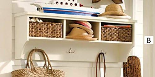 Inskeppa White Entryway Hanging Shelf Unit