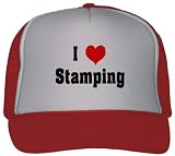 I Love/Heart Stamping Adult Mesh Back Trucker Cap / Hat