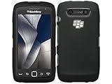 Black Rubberized Hard Crystal Skin Case Cover for Blackberry Torch 2 Monza  ....