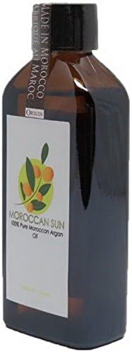 Moroccan Sun - 100% Organic USDA approved Moroccan Argan Oil - Moisturizes and Nourishes Skin and Hair - 3.4 oz/100 mL