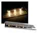 4er SET LED Glasbodenbeleuchtung 66mm warm-wei�