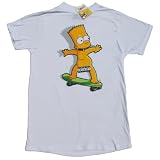 THE SIMPSONS MOVIE BART SKATEBOARD ADVISORY Soft Tee Licensed at Blue Devil Clothing