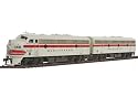 Proto 2000 Diesel EMD F7A-B Set Powered - Standard DC - Chicago, Burlington and Quincy #169-A with Mars Light and #169-B (Imitation Aluminum)