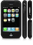 iPhone 1st Gen (NOT for iPhone 3G) Silicone Case w/ Screen Protector (Black)