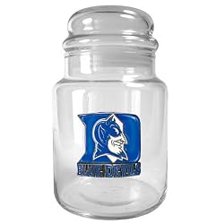 Duke Blue Devils NCAA 31oz Glass Candy Jar - Primary Logo by Great American Products