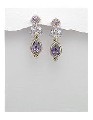 CZ Earrings In 92.5 Sterling Silver
