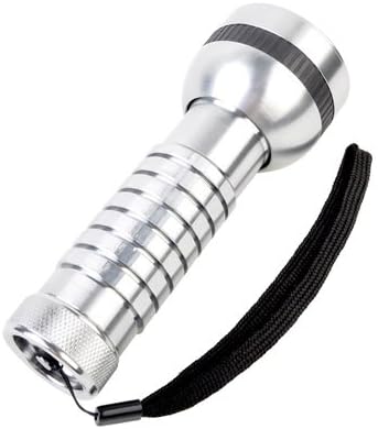 MXDL 41C 41 UV LED 2 Mode 4xAAA Flashlight Torch Silver