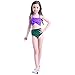 Jastore Kids Girls 2 Pcs Princess Mermaid Swimwear Bow-knot Bikini Set Swimsuit