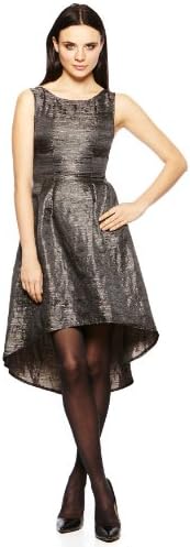 Ya Los Angeles Sleeveless Jaquard Dress, Medium, Black Combo