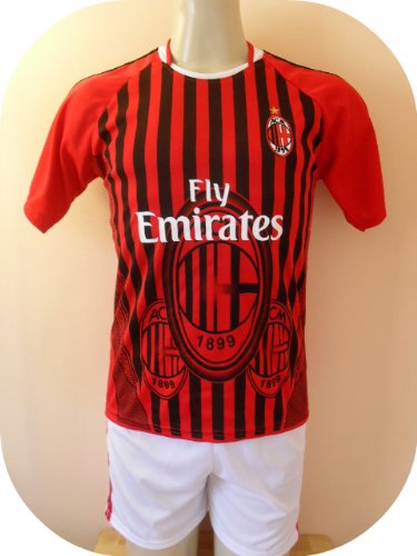 AC MILAN SOCCER KIDS SET JERSEY & SHORT SIZE 6.NEW AC MILAN SOCCER KIDS SET JERSEY & SHORT SIZE 6.NEW