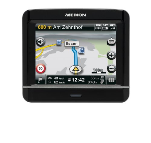 Medion GoPal E3230 Navigationssystem (8.9cm (3,5 Zoll) Display, Touchscreen, TMC, Kartenmaterial für Westeuropa)
