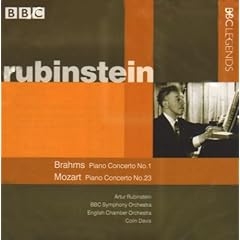 Brahms - Piano Concerto No 1; Mozart - Piano Concerto No 23; Arthur Rubinstein