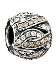 Chamilia Entwined Jewels - Clear and Champagne Swarovski Bead