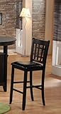 Set of 2 30"H Bar Stools Espresso Finish