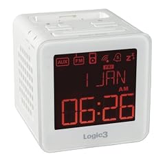 Logic3 WIS191W i-Station Radiowecker f�r iPod/iPhone mit Dock Connector wei�