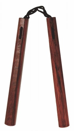 Childrens Toyshop  Sporting Goods : Nunchaku 14" Cord Natural Octagon