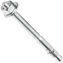 Steel Zinc Plate Ultrawedge Anchor 1-8 " Diameter x 12" Length (Pack of 5)