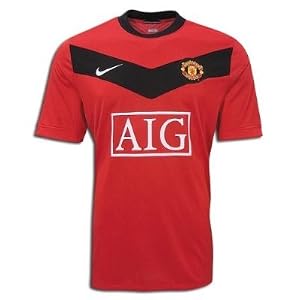 Nike Manchester United Home 09/10 Soccer Jersey (USA Size: L)