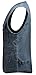 Mrignt Mens Casual Loose Fit Multi-Pockets Zipper Denim Vest Jackets