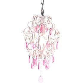 Molly ‘n me Chandelier - Beaded Pink Drops by Molly `n me