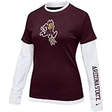 Nike Arizona State Sun Devils Ladies Maroon 2-in-1 Long Sleeve T-shirt