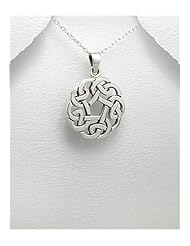 Celtic Pendant Necklace In 92.5 Sterling Silver