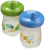 Gerber Graduates BPA Free 2 Pack Sip and Smile Spill Proof Cup, 7 Ounce, Colors May Vary