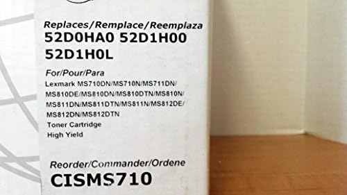 Crimson Imaging Supplies CISMS710 Toner Cartridge High Yield Replaces 52D0HA0/52D1H00/52D1H0L