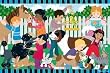 MELISSA & DOUG BACKYARD PETS FLOOR PUZZLE 2'X3'