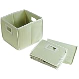 Waffle Folding Baskets - Sage (set of 2)
