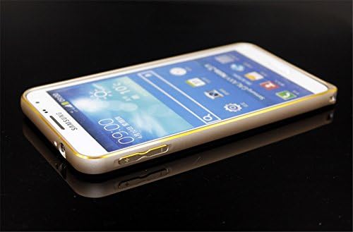 For NOTE3 NEO,DAYJOY Luxury Ultra Thin Dual Color Arc edge Aluminum Alloy Metal Bumper Frame Case + 1PC tempered glass protector film for Samsung Galaxy NOTE3 NEO NOTE3 MINI N7505 N7506V N7508V N750 5.5inch(GOLDEN)