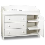 Transitional Style Pure White Finish Changing... by