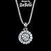 Designs by ZaBelle Hearts and Arrows Cut 0.6 Carat AAA CZ Diamond Pendant Necklace - Round…