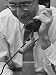 Bored with the Telephone, Chief is Practicing on the Phone Wire Stretched Canvas Poster Print by Nina Leen, 12x16