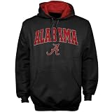 Alabama Crimson Tide Black Classic Twill Pullover Hoody Sweatshirt