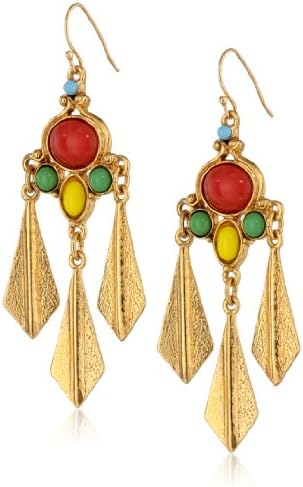 Ben-Amun Jewelry Bombay Fan Multi-Stone Earrings
