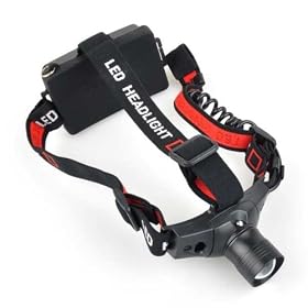 Neewer 3 Mode Zoom CREE R2 AA LED Headlamp Headlight Torch, Light Weight Headlight for Camping Fishing Hiking: Patio, Lawn &amp; Garden